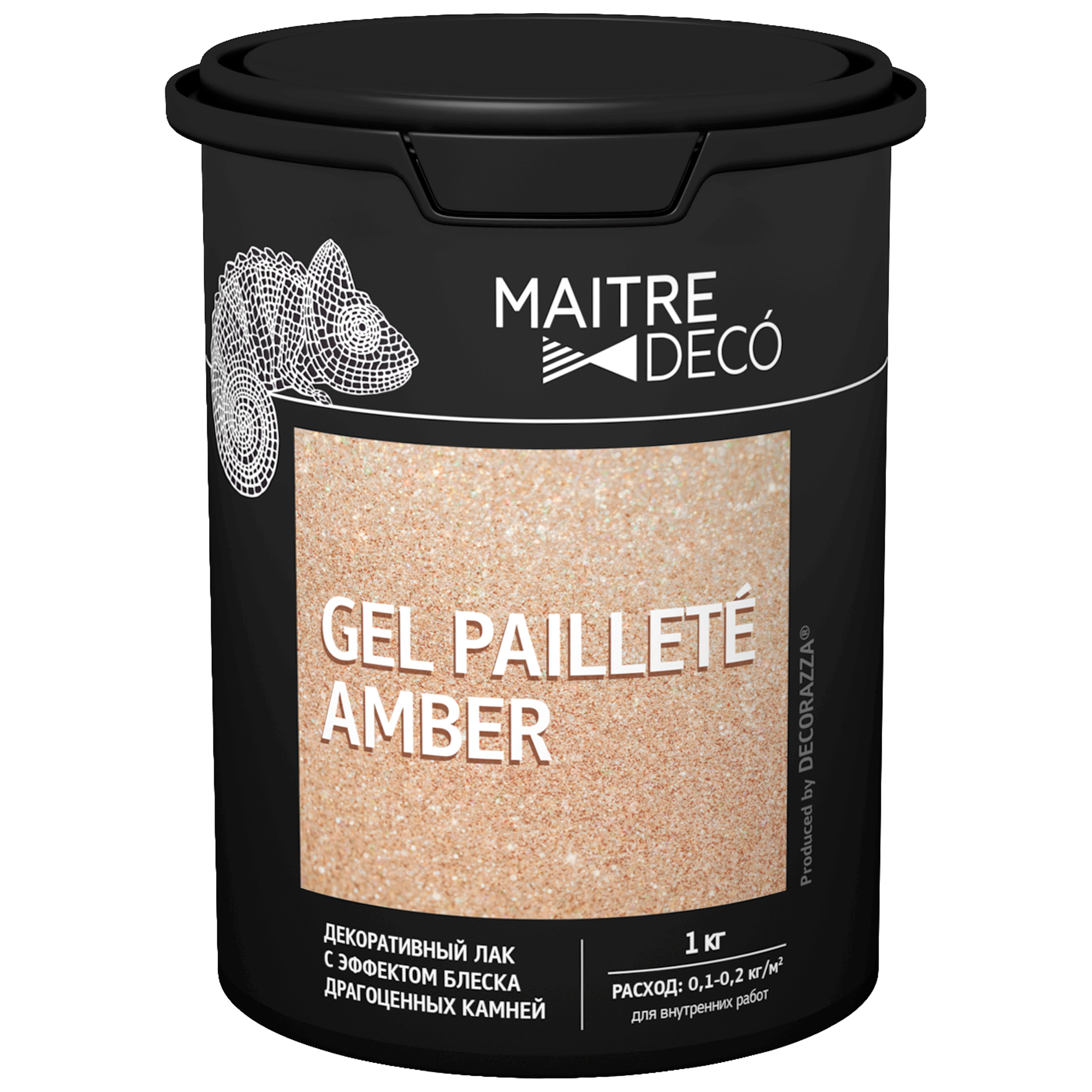 Gel Paillete amber